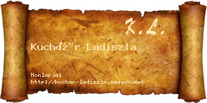 Kuchár Ladiszla névjegykártya